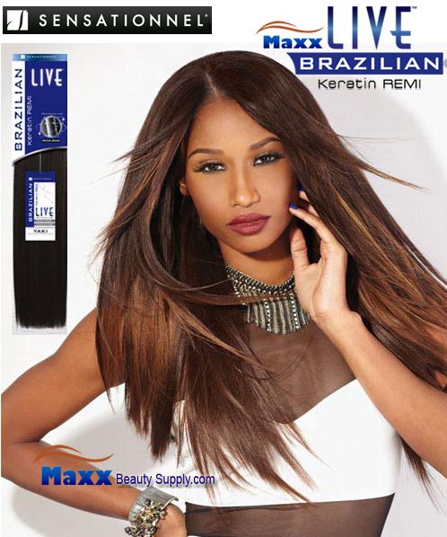 Sensationnel Live Brazilian Keratin Remi Yaki Human Hair - 16", 18"